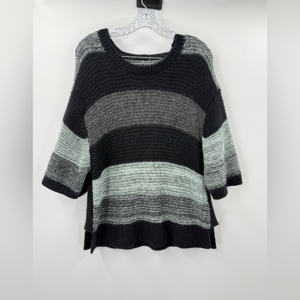 By Malene Birger Alpaca Wool Blend Oversized Striped Sweater Size Medium